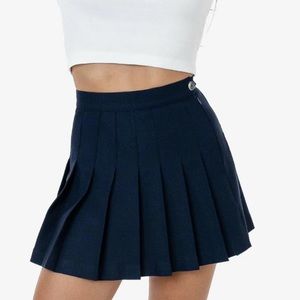 Los Angeles Apparel Navy Tennis Skirt, size small